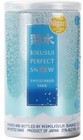 180ml can - Kikusui Perfect Snow Nigori Genshu Doburoku