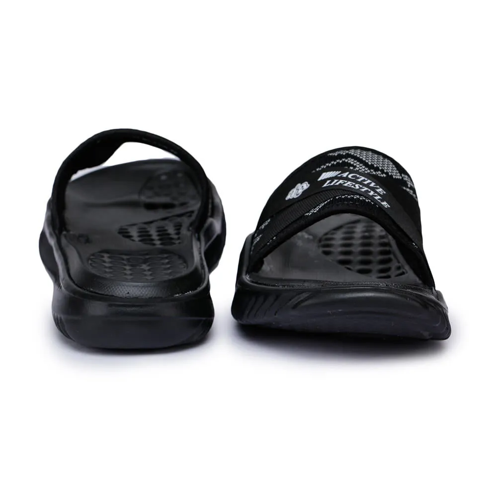 A-HA By Liberty Black Slides For Men STAMINA-11