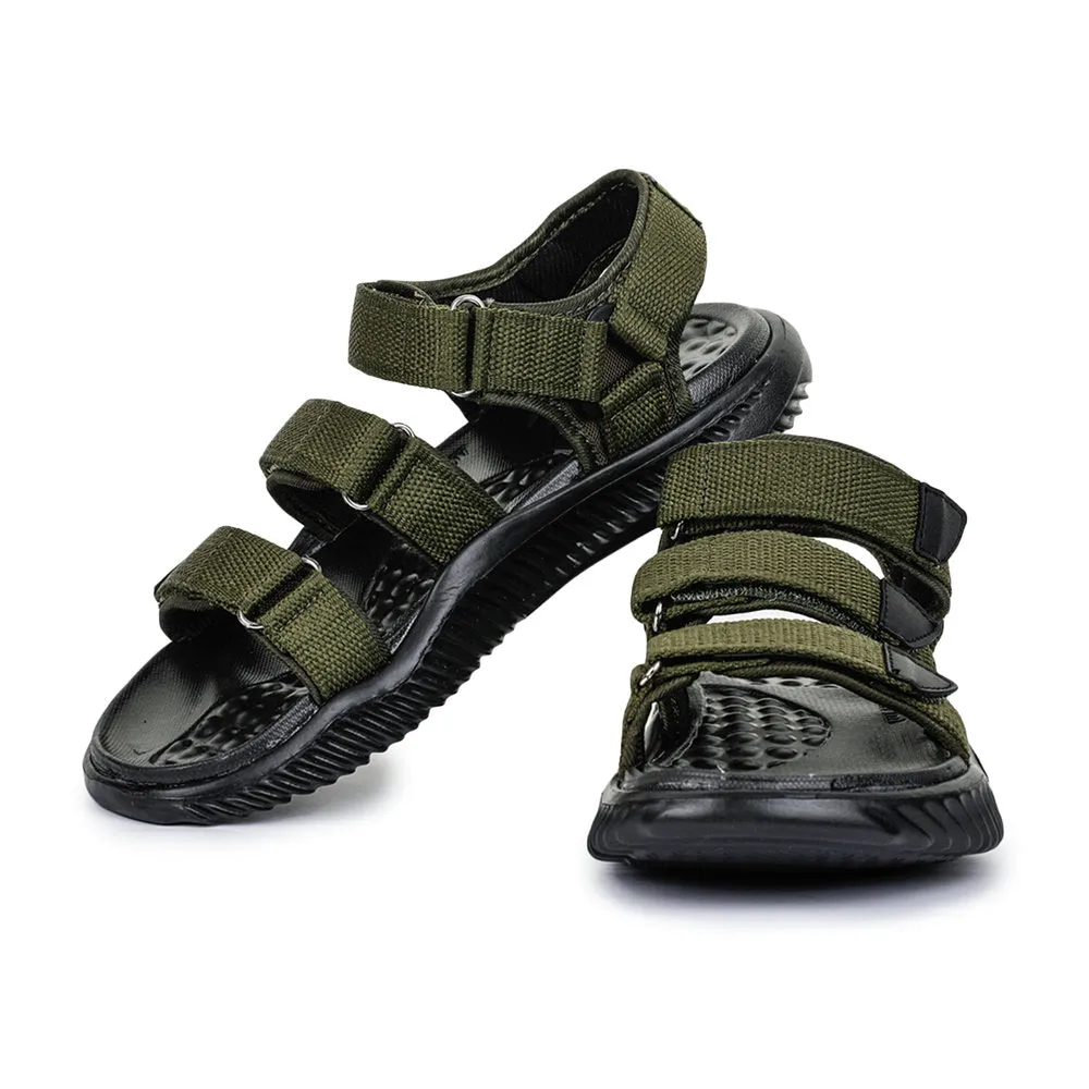 A-HA Casual Olive Green Sandals For Men STAMINA-4E By Liberty