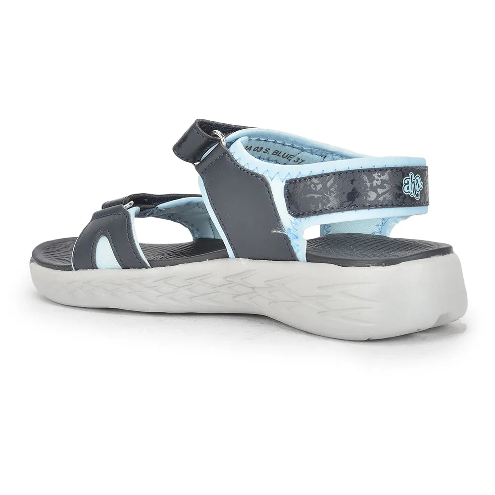 Aha Blue Casual Sandals For Women TIARA-03 By Liberty