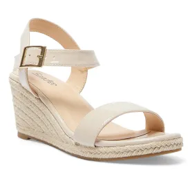 Annie Wedge in Nude Patent