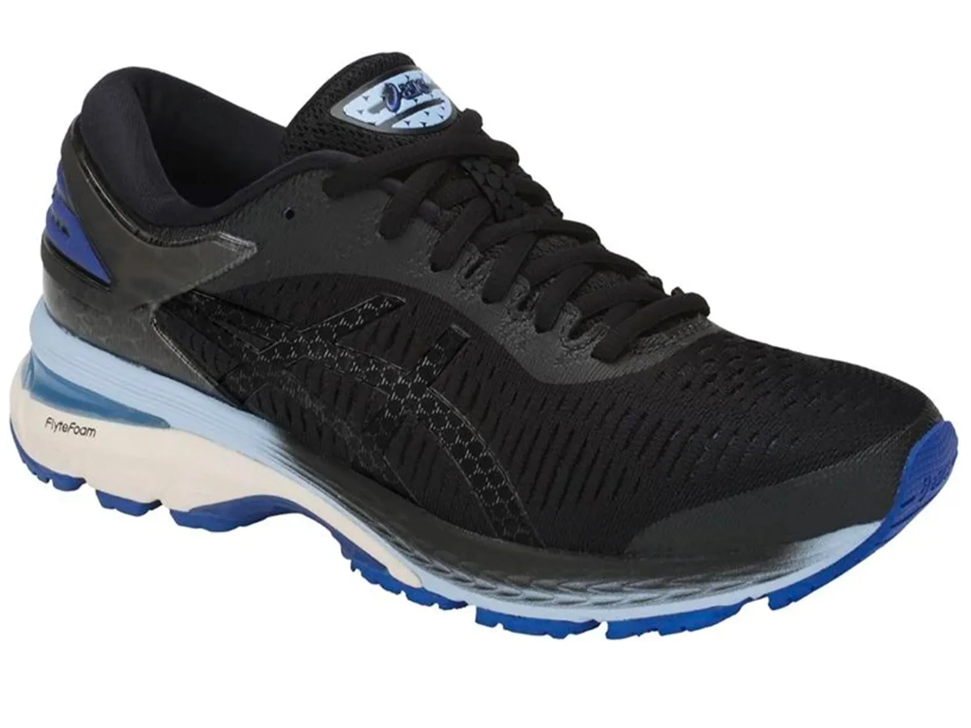 Asics Womens Gel Kayano 25 Black/Blue <br> 1012A026 001