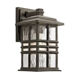 Beacon Square Small/Medium Wall Lantern – Olde Bronze/White Finish