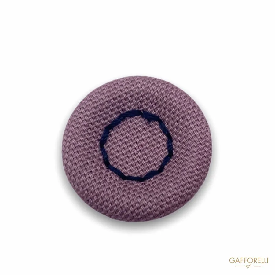 Button Covered in Fabric with Central Seams H298 - Gafforelli Srl