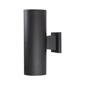 Classic Nautical Non-Corrosive Up/Down Outdoor Wall Mount - Black