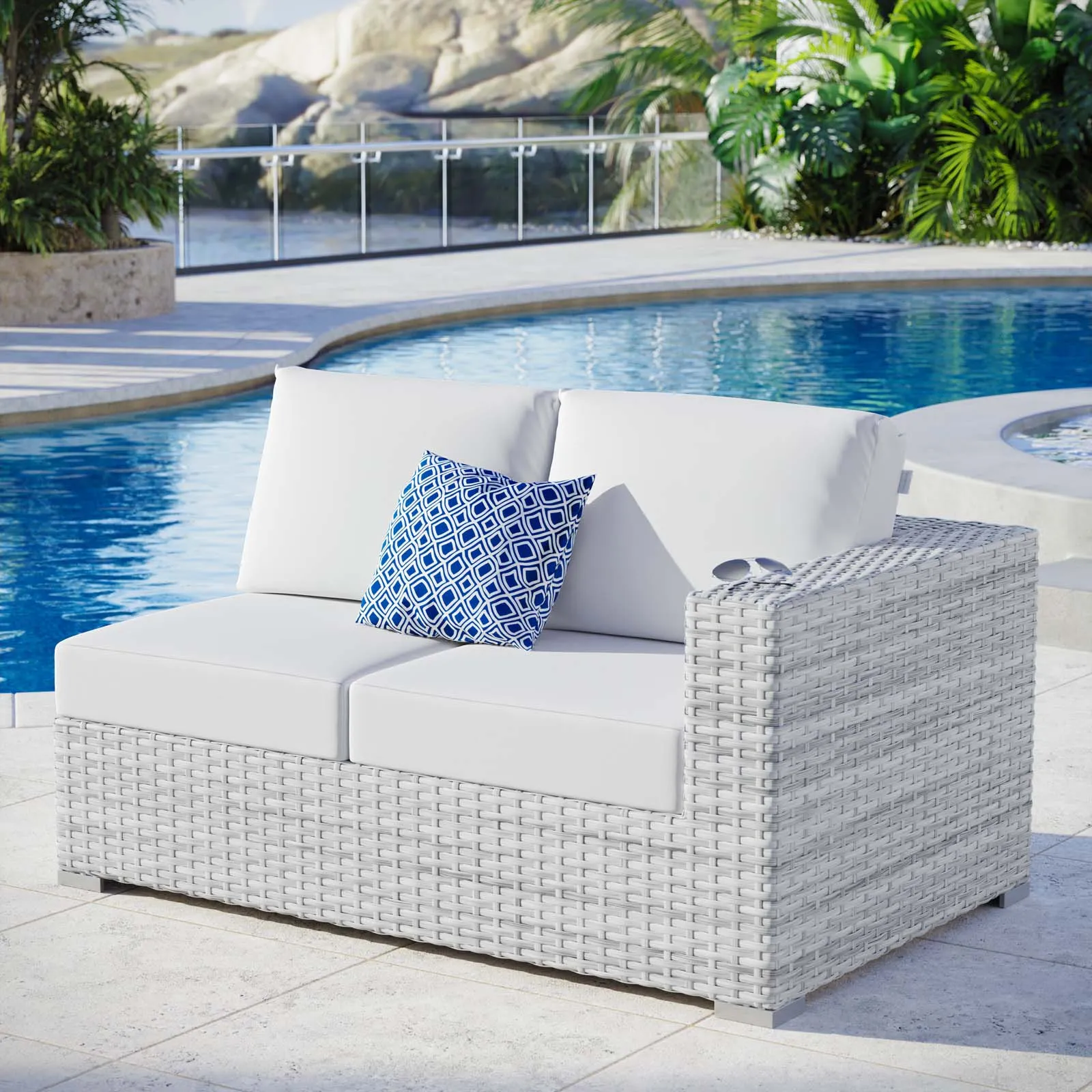 Convene Outdoor Patio Right-Arm Loveseat