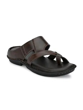 Espresso Elegance Thong Sandals