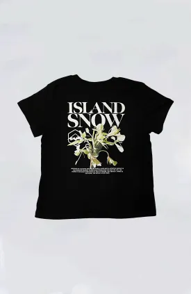 Island Snow Hawaii - Women's IS White Ginger Boyfriend Tee