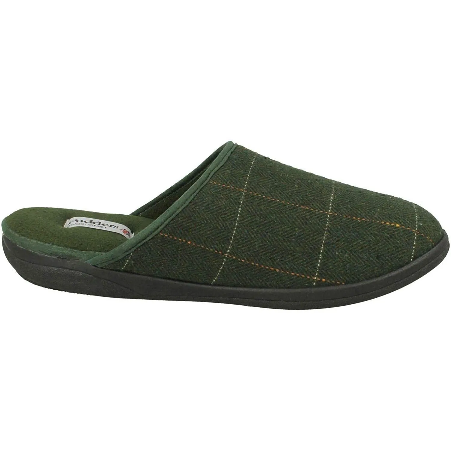 Mens Wide Fit Padders Stag Mule Slippers