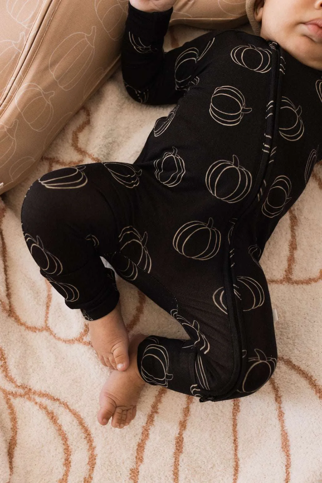 Midnight Pumpkin | Bamboo Zip Pajamas