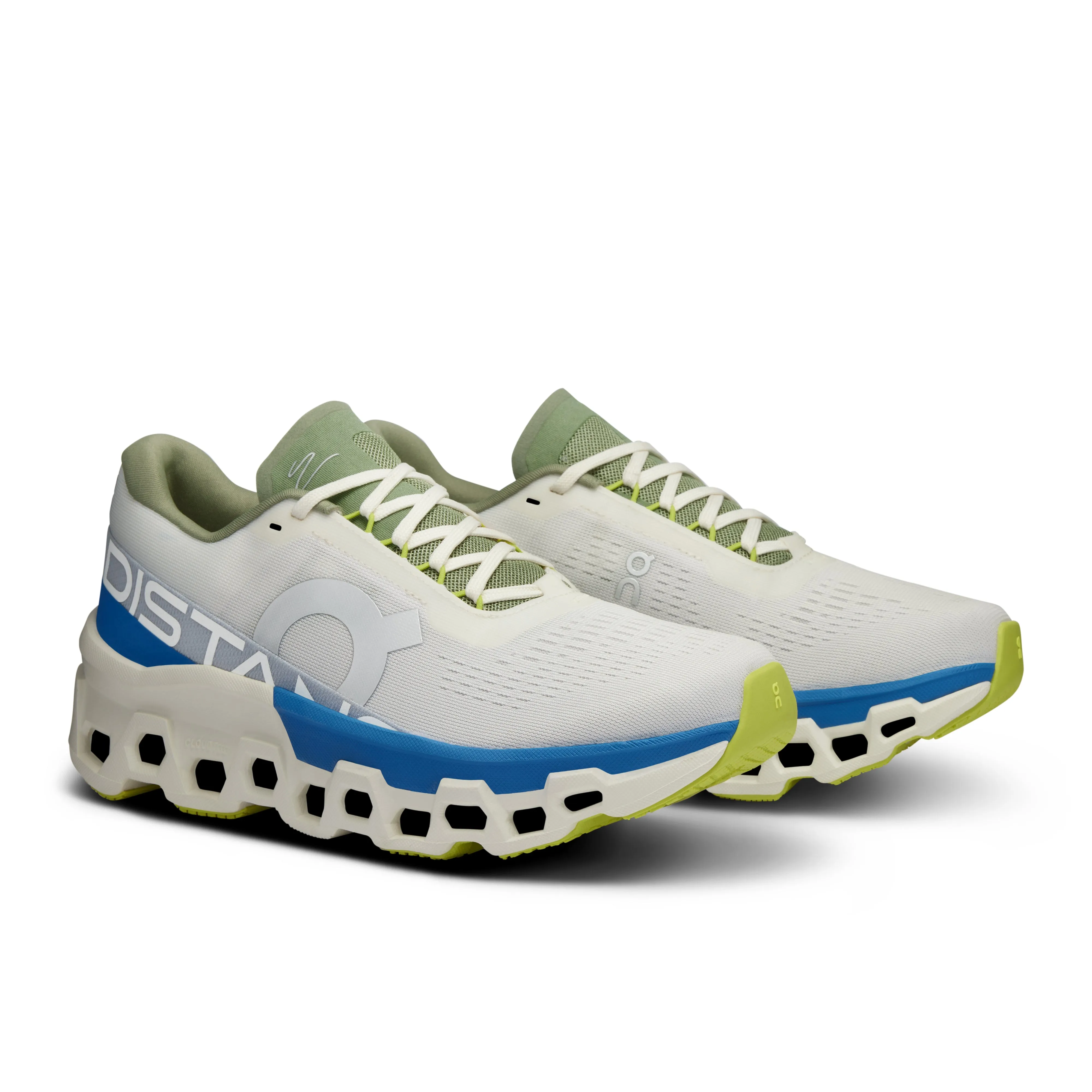 On Women's Cloudmonster 2 DISTANCE Running Shoes White / Lapis