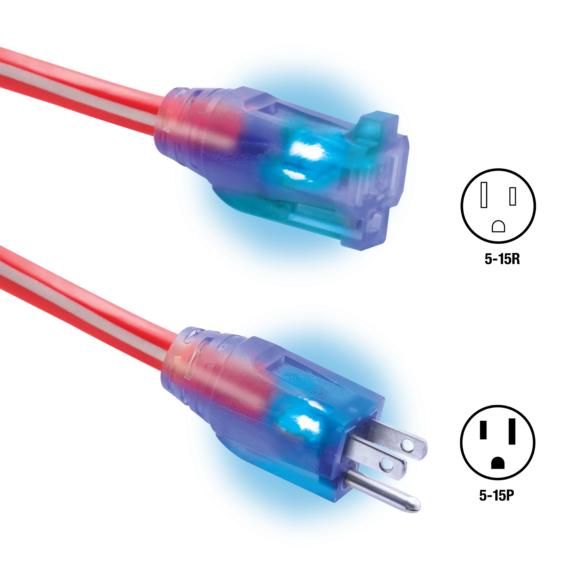 Red, White, and Blue Lighted Freedom Cord