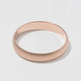 Rose Gold Classic Wedding Band - Matte 4mm