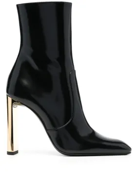 Saint Laurent Auteuil 100mm leather boots