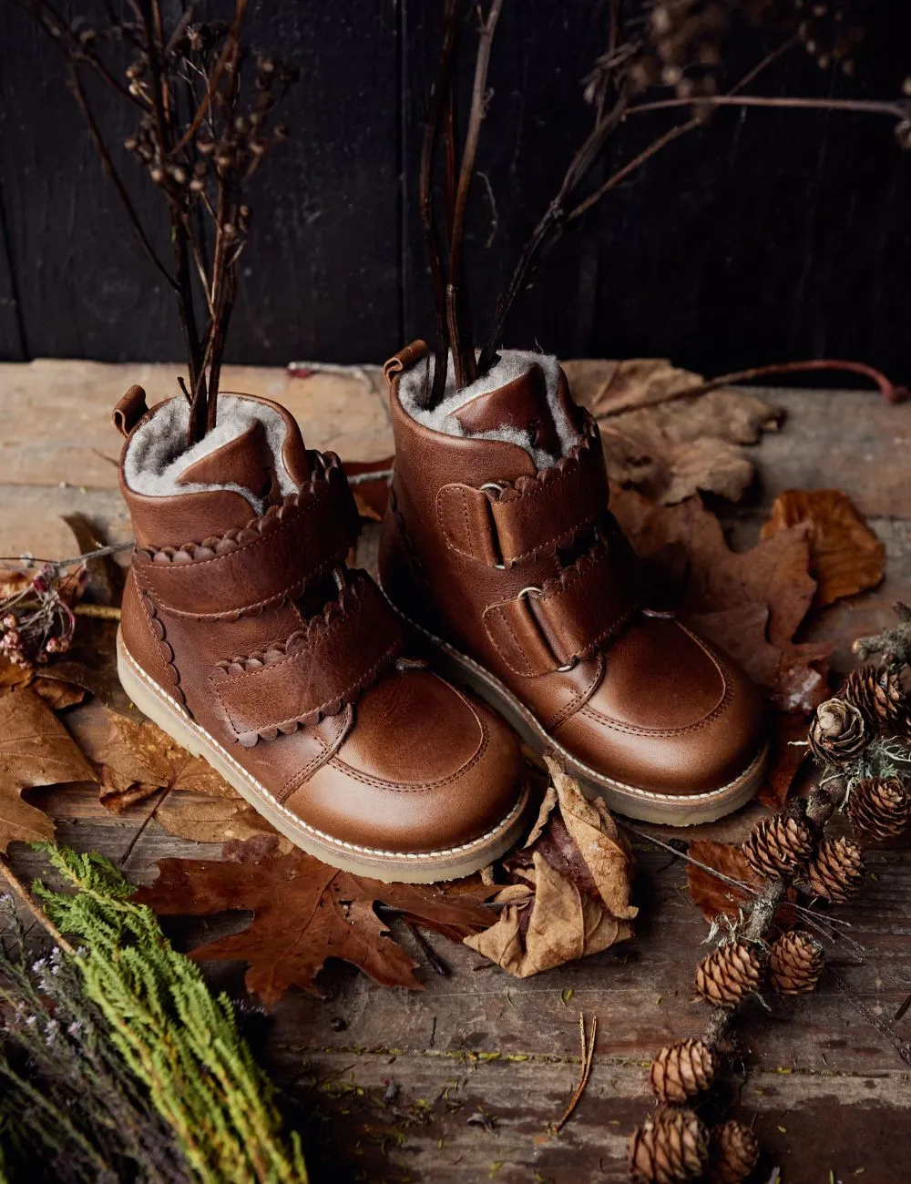 Scallop Winter Boot - Hazelnut