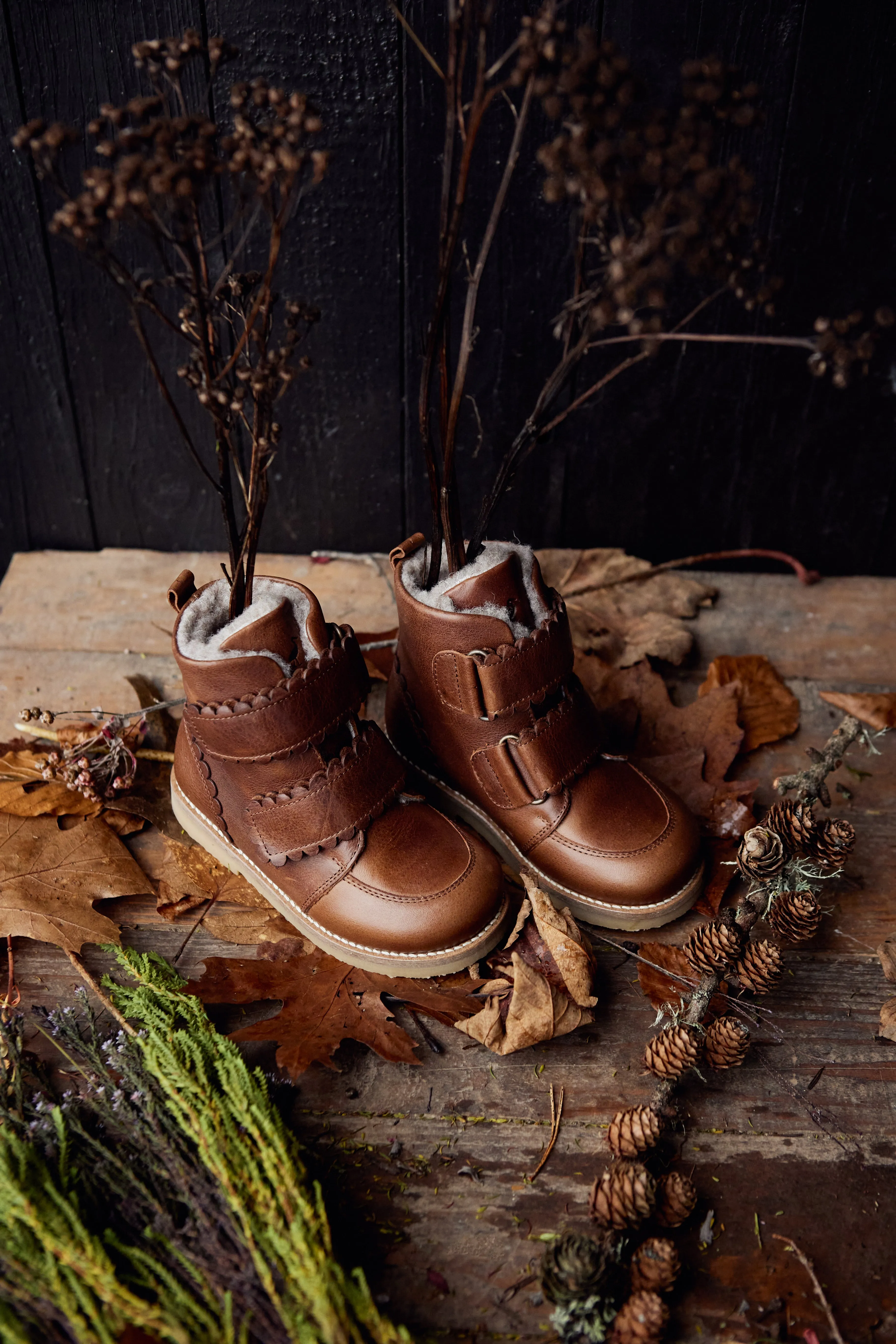 Scallop Winter Boot - Hazelnut