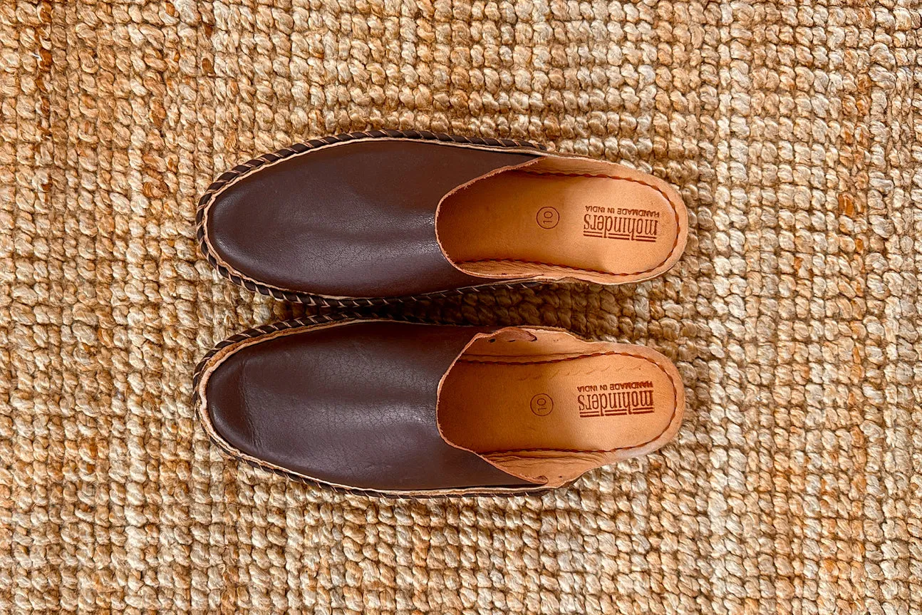 Seconds: Men's Soft Solid City Slipper in Walnut