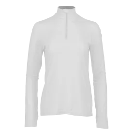 Women's Micro-Elite Chamois Solid Zip-T - White